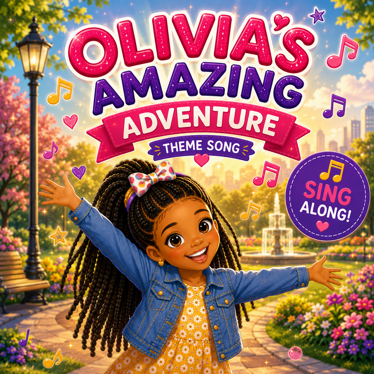Cover art for the full-length Olivia's Amazing Adventures theme song.